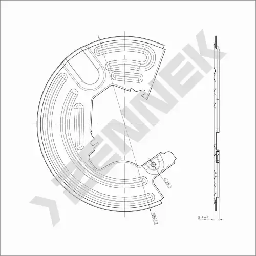 Кулак поворотный ZENNEK DCD0295