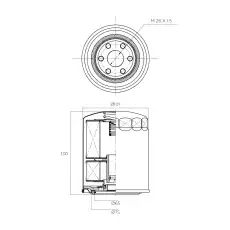 Фильтр масляный ALPIC AFO124