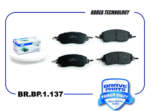 Тормозные колодки дисковые BRAVE BR.BP.1.137