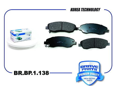 Тормозные колодки дисковые BRAVE BR.BP.1.138