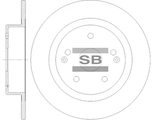 Тормозной диск SANGSIN SD8465