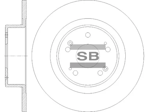 Тормозной диск SANGSIN SD8517