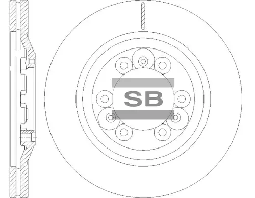 Тормозной диск SANGSIN SD8513