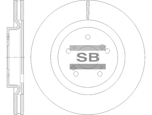Тормозной диск SANGSIN SD8520