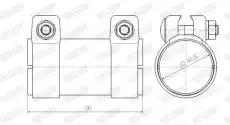Хомут глушителя WALKER 86144