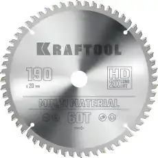 ДИСК ПИЛЬНЫЙ ПО АЛЮМИНИЮ Т 36953-190-20 KRAFTOOL