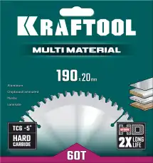 ДИСК ПИЛЬНЫЙ ПО АЛЮМИНИЮ Т 36953-190-20 KRAFTOOL