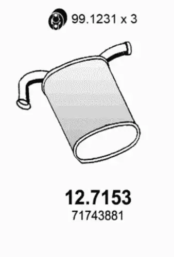 ГЛУШИТЕЛЬ ОСНОВНОЙ 127.153 ASSO
