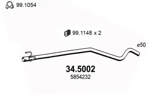 Прокладка ГБЦ ASSO 345.002