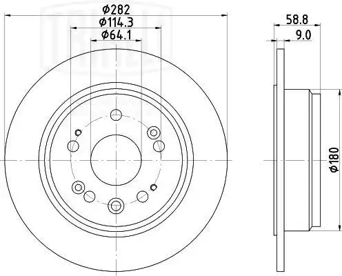 Тормозной диск TRIALLI DF 230115