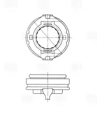 Подшипник выжимной сцепления TRIALLI CT 0807