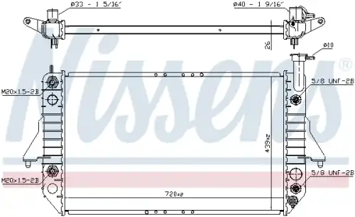 Radiator 60909 NISSENS