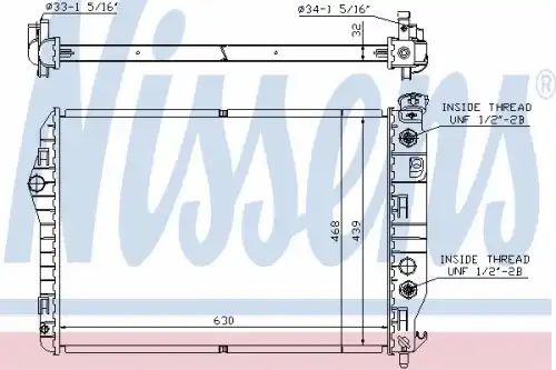 Radiator 60922 NISSENS