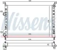 Радиатор кондиционера (конденсатор) NISSENS 61684