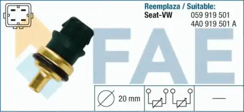 Датчик температуры автомобильный FAE 33782