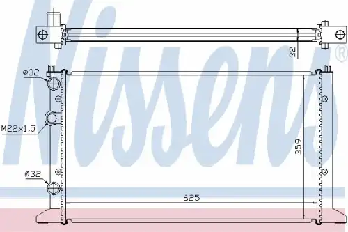Radiator 65265A NISSENS