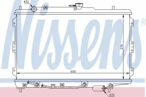 Radiator 66603 NISSENS
