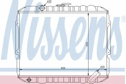 Radiator 67021 NISSENS