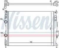 Радиатор кондиционера (конденсатор) NISSENS 67368