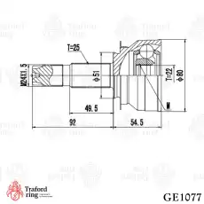 ШРУС наружный TRAFORD RING GE 1077