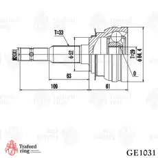 ШРУС наружный TRAFORD RING GE 1031