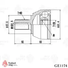 ШРУС наружный TRAFORD RING GE 1174