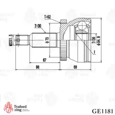 ШРУС наружный TRAFORD RING GE 1181