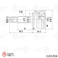 ШРУС наружный TRAFORD RING GE 1034