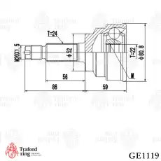 ШРУС наружный TRAFORD RING GE1119