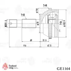 ШРУС наружный TRAFORD RING GE1164