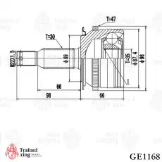 ШРУС наружный TRAFORD RING GE 1168