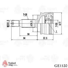 ШРУС наружный TRAFORD RING GE1120