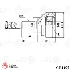 ШРУС наружный TRAFORD RING GE1196