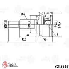 ШРУС наружный TRAFORD RING GE1142