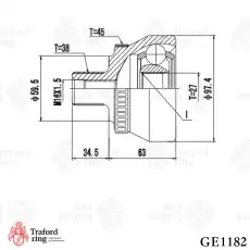 ШРУС наружный TRAFORD RING GE 1182