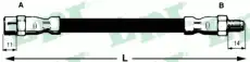 Шланг тормозной передний 6T46769 LPR