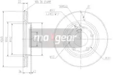 Тормозной диск MAXGEAR 19-0802 вентилируемый , передняя ось