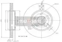 Тормозной диск MAXGEAR 19-1796 вентилируемый , передняя ось