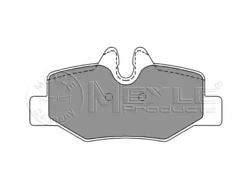 Тормозные колодки дисковые задняя ось MEYLE 025 240 0817