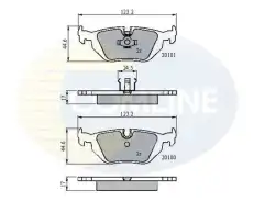 Тормозные колодки дисковые COMLINE CBP0166