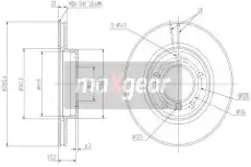Тормозной диск MAXGEAR 19-0690 вентилируемый , передняя ось