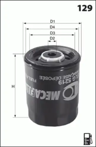 Топливный фильтр MECAFILTER G27