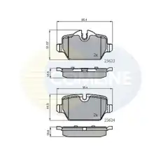 Тормозные колодки дисковые задняя ось COMLINE CBP01710