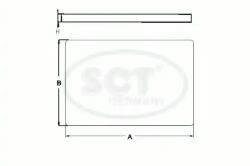 Салонный фильтр SCT SAK198