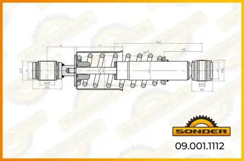 Амортизатор кабины SONDER 090011112