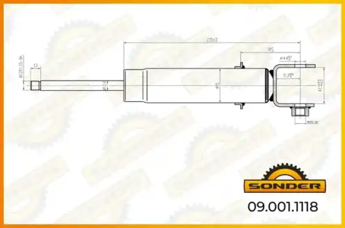 Амортизатор кабины SONDER 090011118