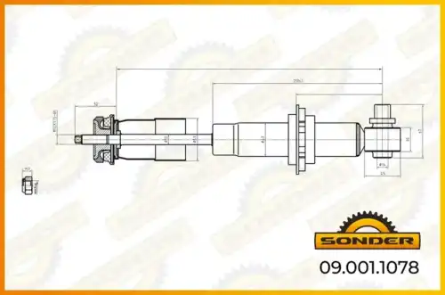 Амортизатор кабины SONDER 090011078