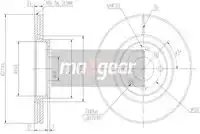 Тормозной диск MAXGEAR 19-0803 вентилируемый , передняя ось
