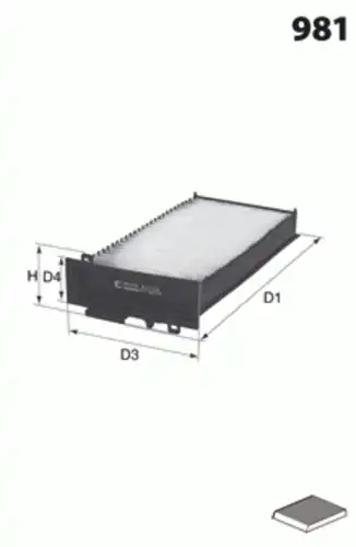 Салонный фильтр MECAFILTER R11