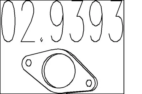 Прокладка глушителя MTS 02.9393